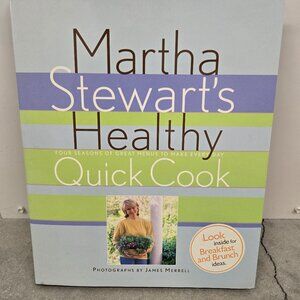 NEW! NEVER USED! Martha Stewart Healthy Quick Cook hardcover cookbook
